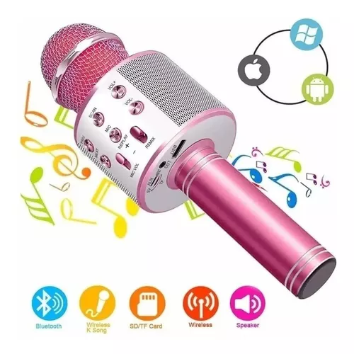 Micrófono Karaoke Con Parlante Bluetooth -0