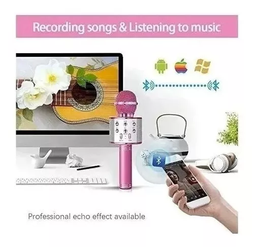 Micrófono Karaoke Con Parlante Bluetooth -2