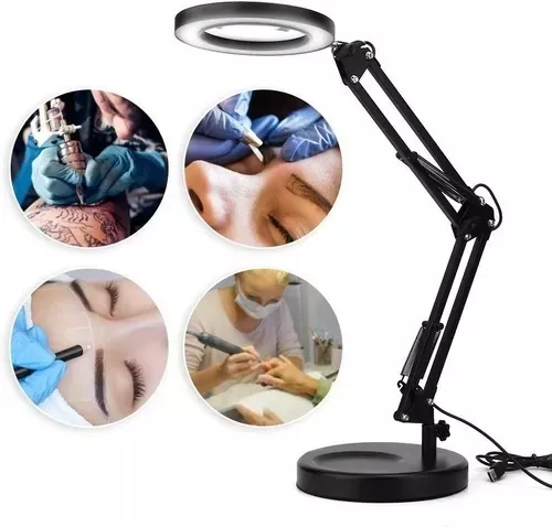 Lámpara De Escritorio Aro Articulada Luz Ajustable Usb-4