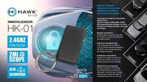 Inmovilizador Para Auto Corta Corriente - Hawk Hk-01 Segurid-3