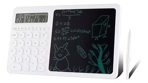Calculadora Con Pizarra De Notas 28 Teclas Lcd Tactil Lapiz-0