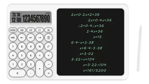 Calculadora Con Pizarra De Notas 28 Teclas Lcd Tactil Lapiz-1