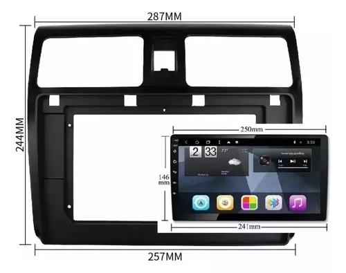 Bisel Adaptador Suzuki Swift Radio 10 Pulgadas 2006-2012-3