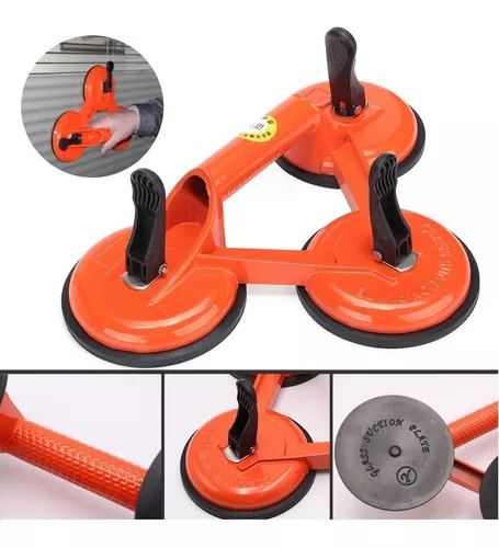 Ventosa De Succion Triple Para Vidrio Metal O Azulejos 150kg-2