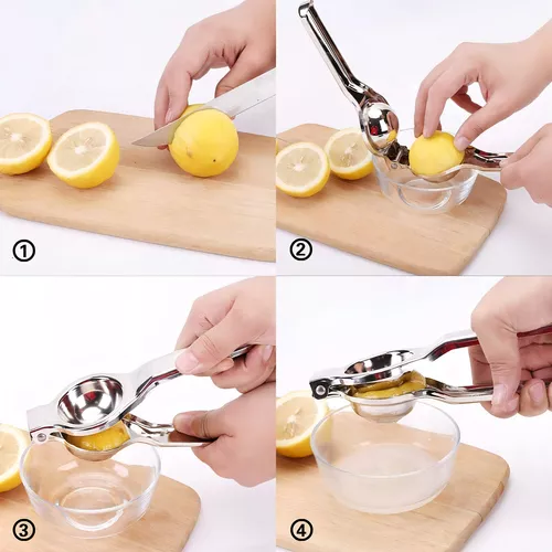 Exprimidor manual de limón de acero inoxidable para zumo de limonada de alta resistencia-3