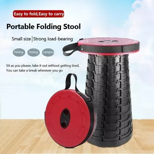 Taburete Plegable Silla Telescópica Silla Portátil Retirable-2