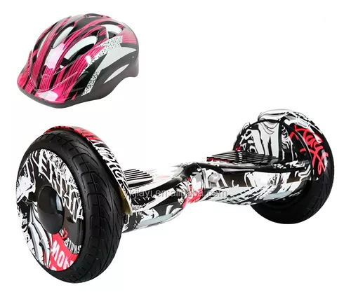 Patineta Eléctrica Con Casco Scooter Smart Balance Bluetooth-0