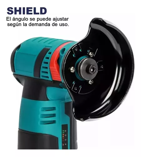 Esmeril Galletero Angular Inalámbrico Recargable + 2 Discos-1