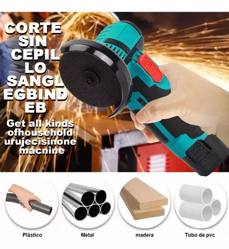 Esmeril Galletero Angular Inalámbrico Recargable + 2 Discos-3