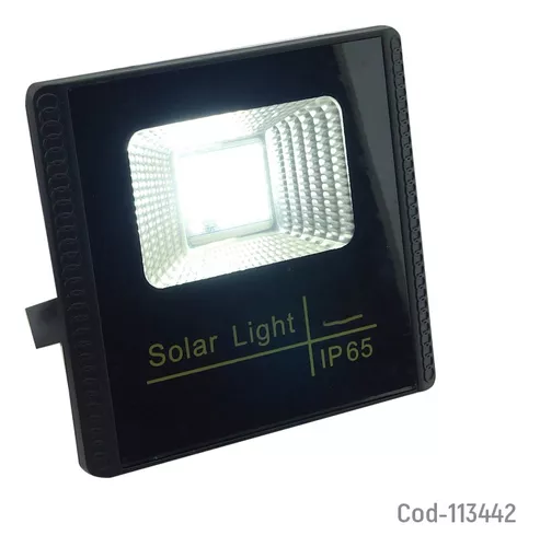 Lampara Foco Solar 30w + Panel Solar + Control-1