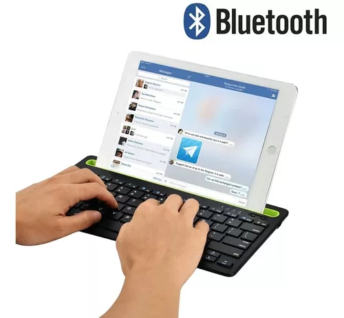 Teclado Bt Recargable Multiplataforma Soporte Tablet Celular-6