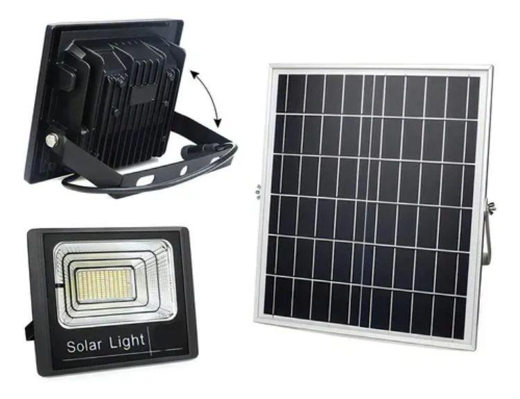 Foco Solar 800w Led + Panel Solar Y Control Remoto-4