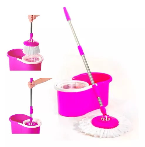 Trapeador Giratorio Mopa 360° Metálico En Varios Colores-3