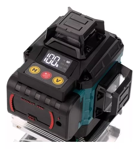 Nivel Láser 360º Ajustable 16 Líneas Verde + Trípode 1,5m-2