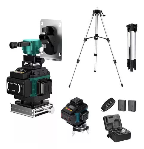 Nivel Láser 360º Ajustable 16 Líneas Verde + Trípode 1,5m-7