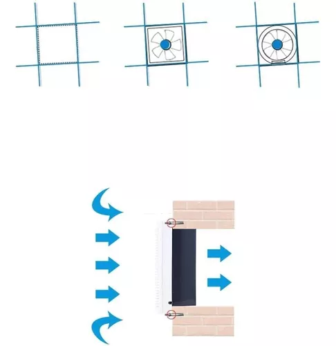 Extractor Montado De Pared Grado Comercial Baño, Cocina 220v-2