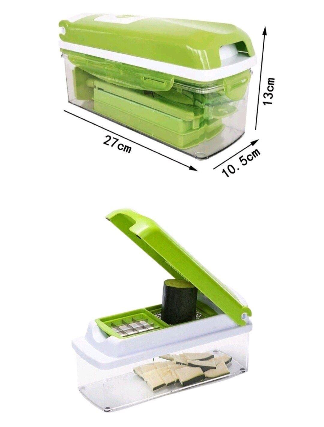 Picador Cortador 10 En 1 Rallador Multiuso Verduras Frutas-2