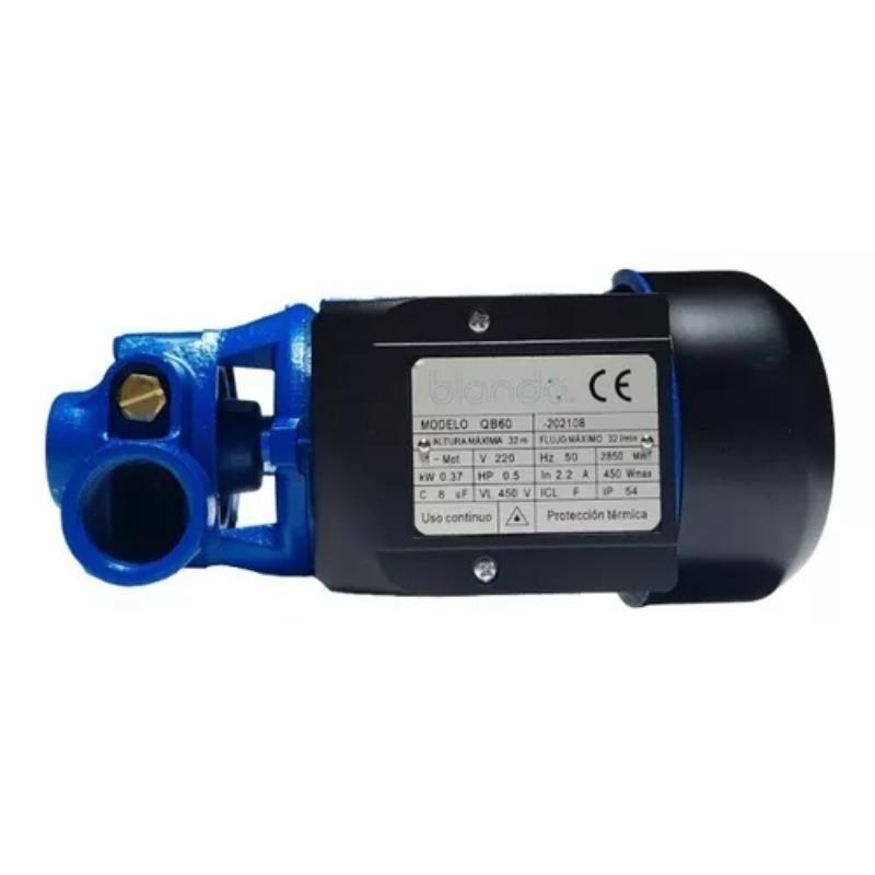 Bomba De Agua Periferica Blanda 0.5 Hp Color Azul Fase-6