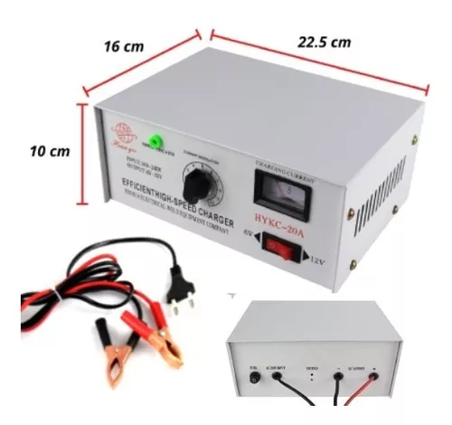 Cargador De Batería Para Automóvil 12 Volts 20 Amperes-1