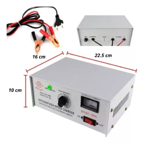 Cargador De Batería Para Automóvil 12 Volts 20 Amperes-2