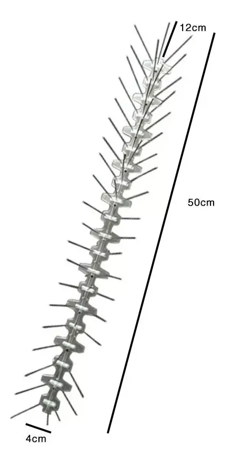 Púas Antipalomas Pack X5 Alambre Acero Inofensiva-2