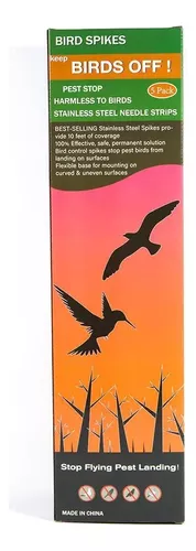 Púas Antipalomas Pack X5 Alambre Acero Inofensiva-3