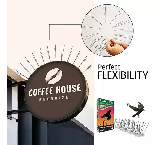 Púas Antipalomas Pack X5 Alambre Acero Inofensiva-4