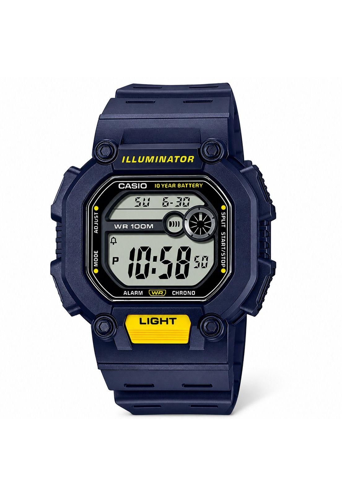 Reloj Casio de Hombre W-737H-2Avdf Classic Line Digital Azul-0