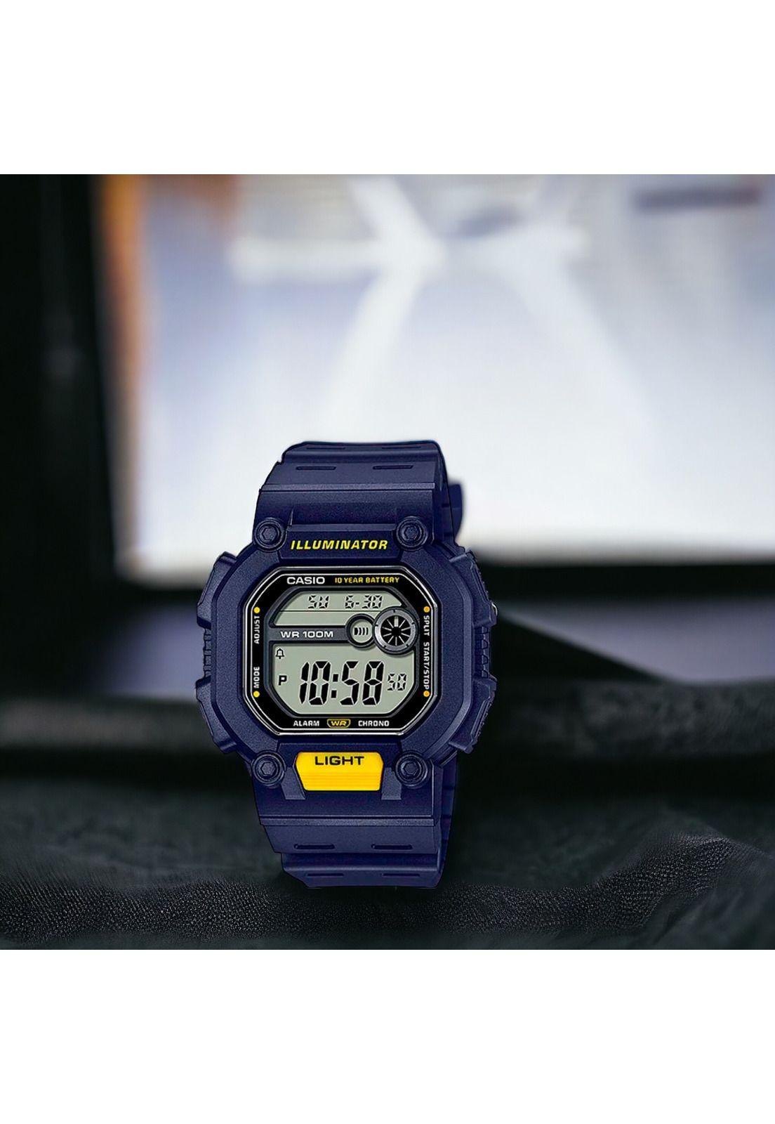 Reloj Casio de Hombre W-737H-2Avdf Classic Line Digital Azul-4