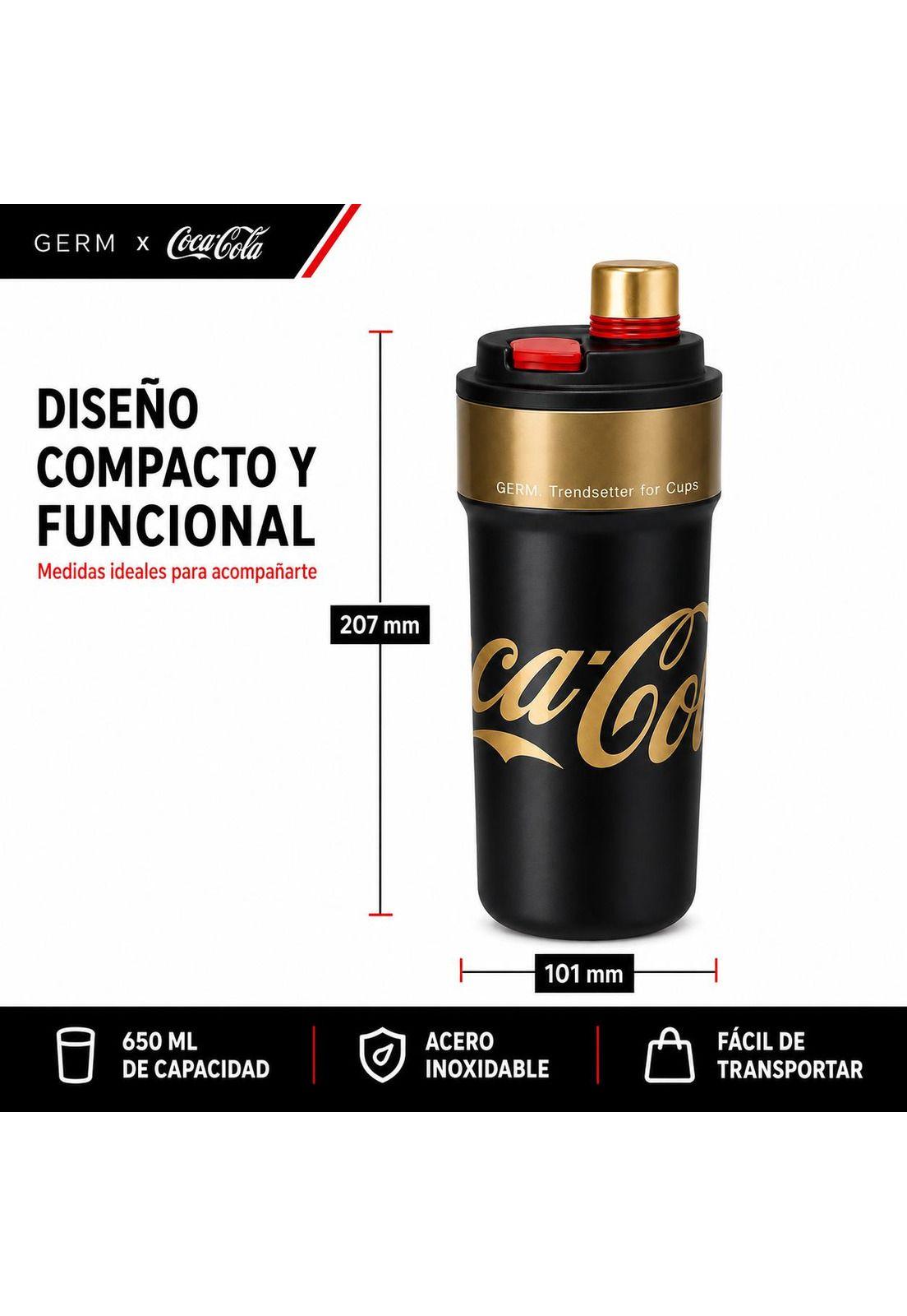 Vaso Térmico MUG Germ Coca-Cola Acero Inoxidable 650ML Black-7