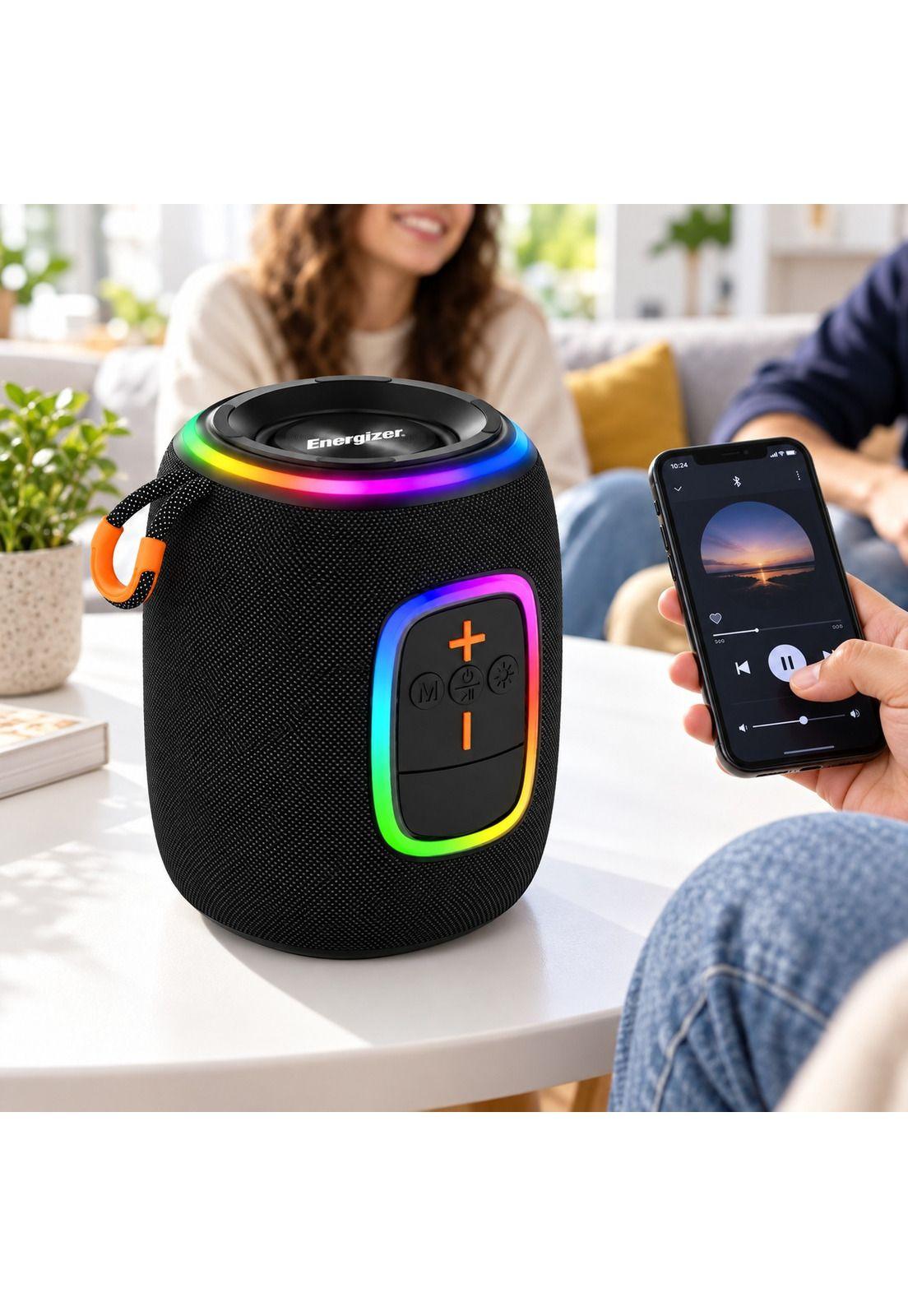 Parlante Bluetooth RGB Portátil Energizer 8W con Power Bank-8