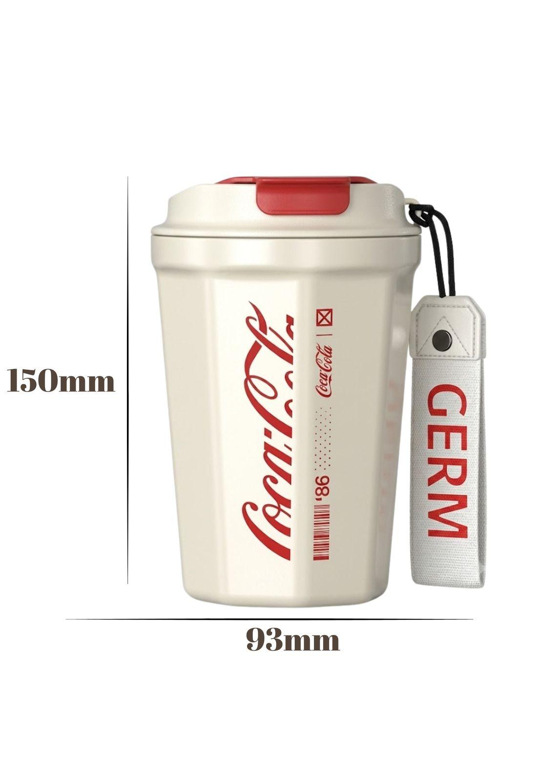 Vaso Termico MUG Germ Coca-Cola Acero Inoxidable 390ML White-5