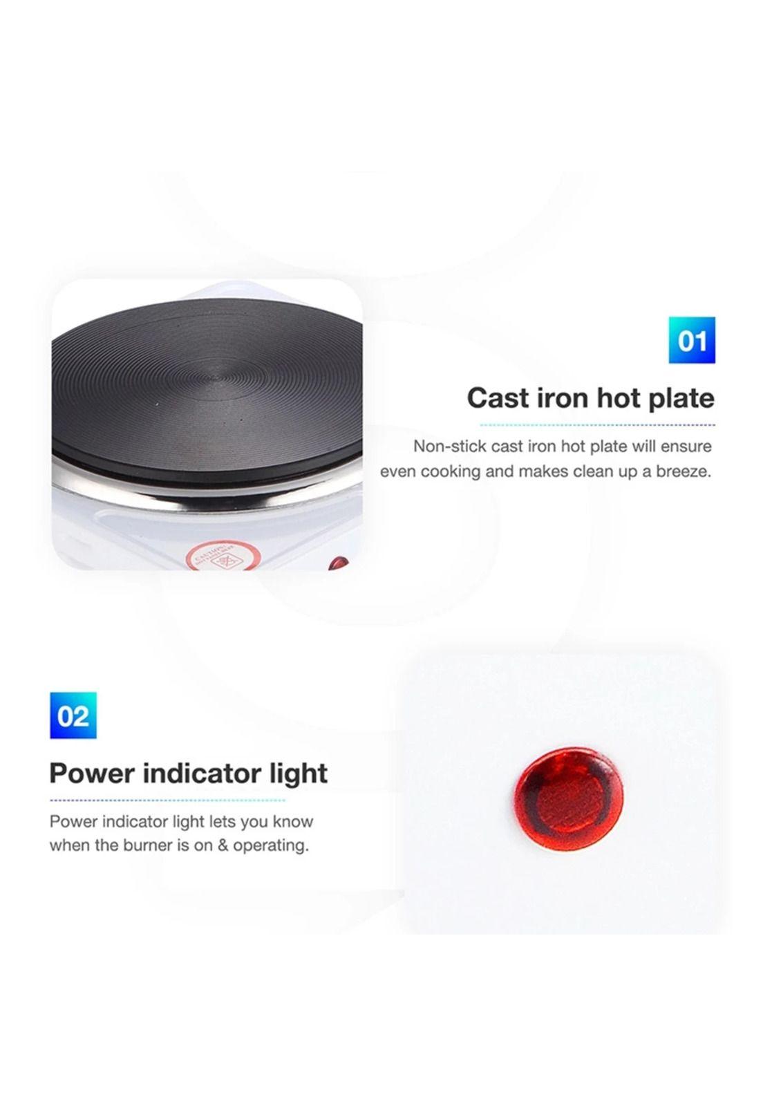 Cocina Eléctrica Encimera de 2 Platos Portátil 2000W G301PRO-6
