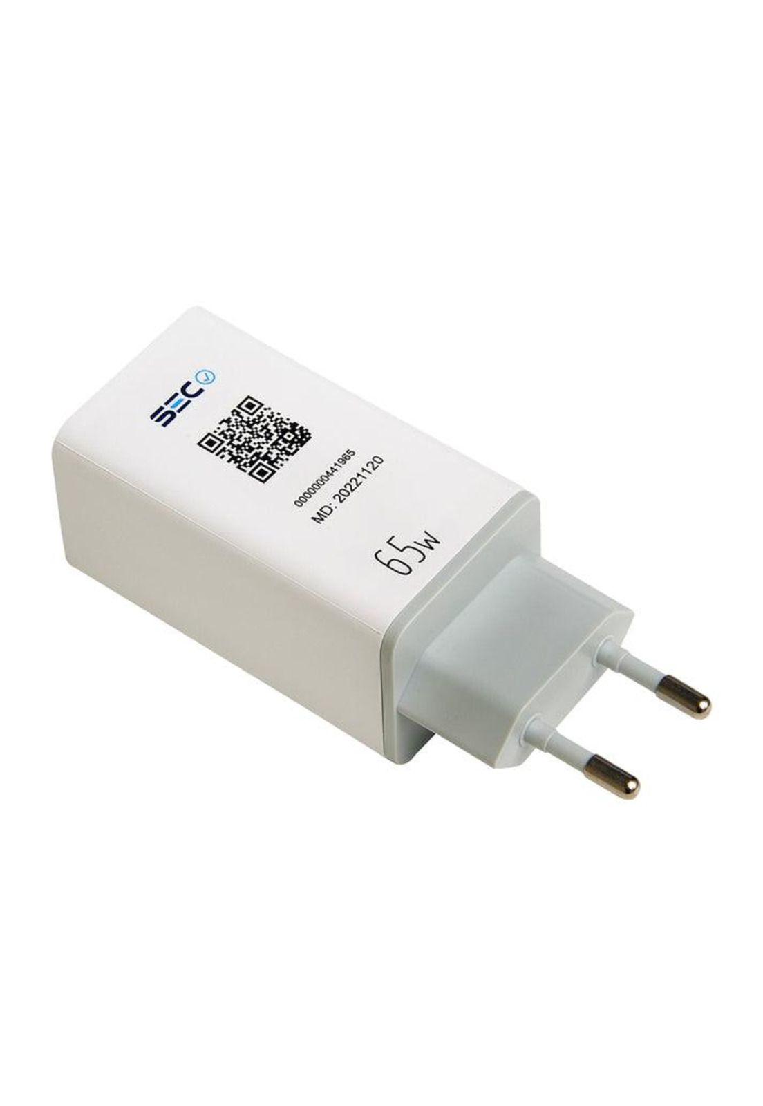 Cargador Power Delivery 65W Ultra Rápido Multi Puertos SEC-8