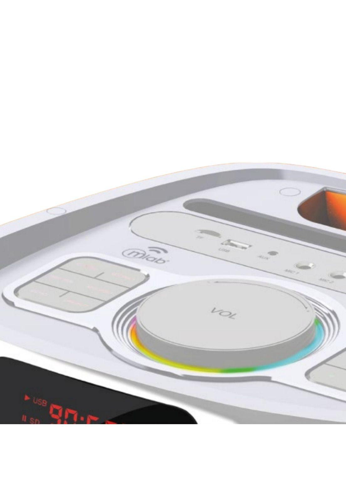 Parlante Karaoke Flaming BIG BASS Dual 8" MicWireless 60WRMS-2