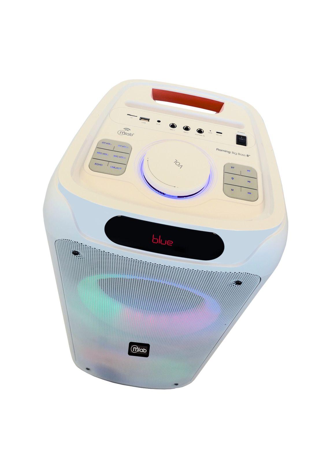 Parlante Karaoke Flaming BIG BASS Dual 8" MicWireless 60WRMS-4