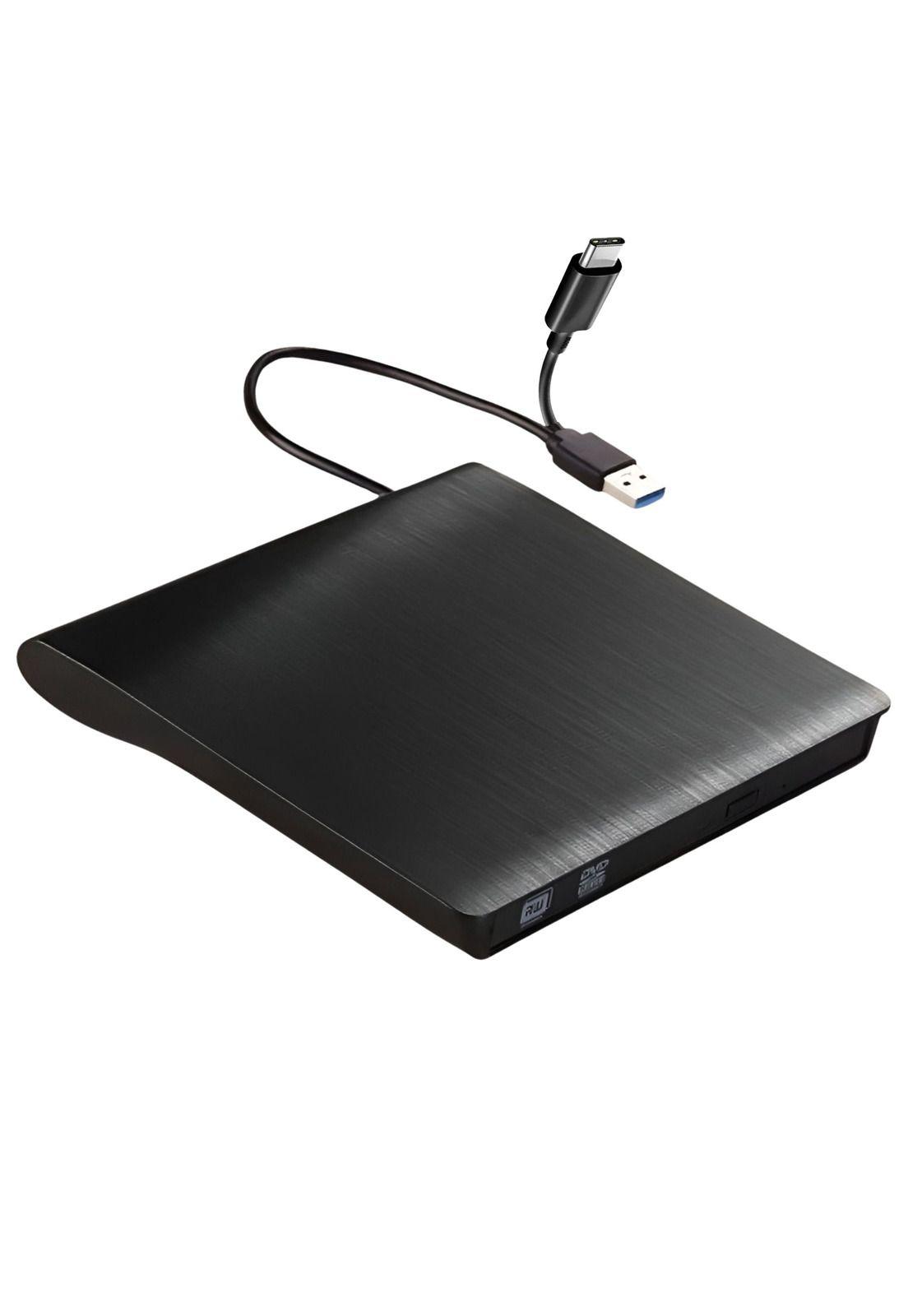 Grabador y Lector Externo de CD/DVD Dual USB / USB-C RD12X-2