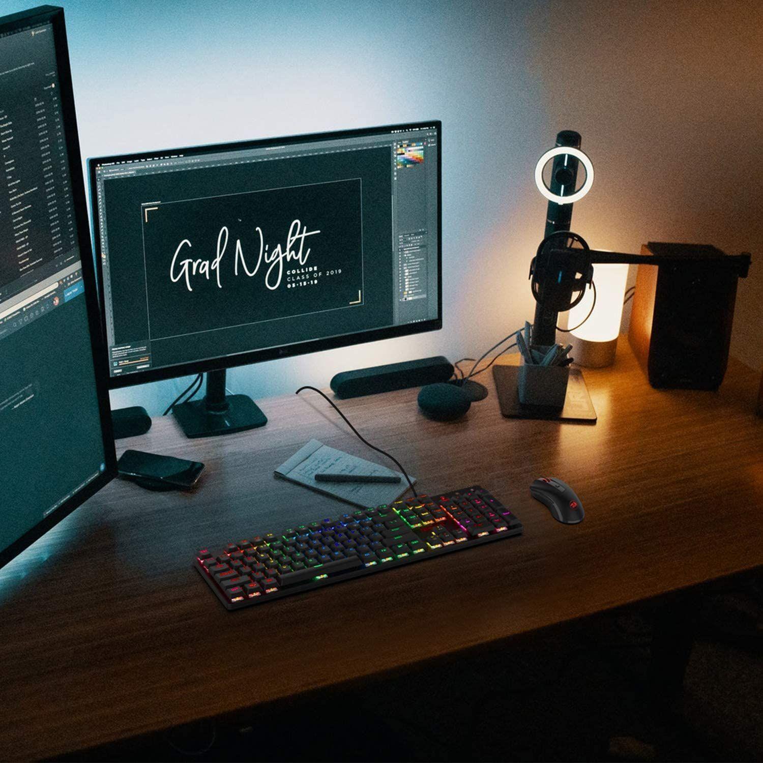 Teclado Gamer Mecanico Redragon Shrapnel K589RGB-17