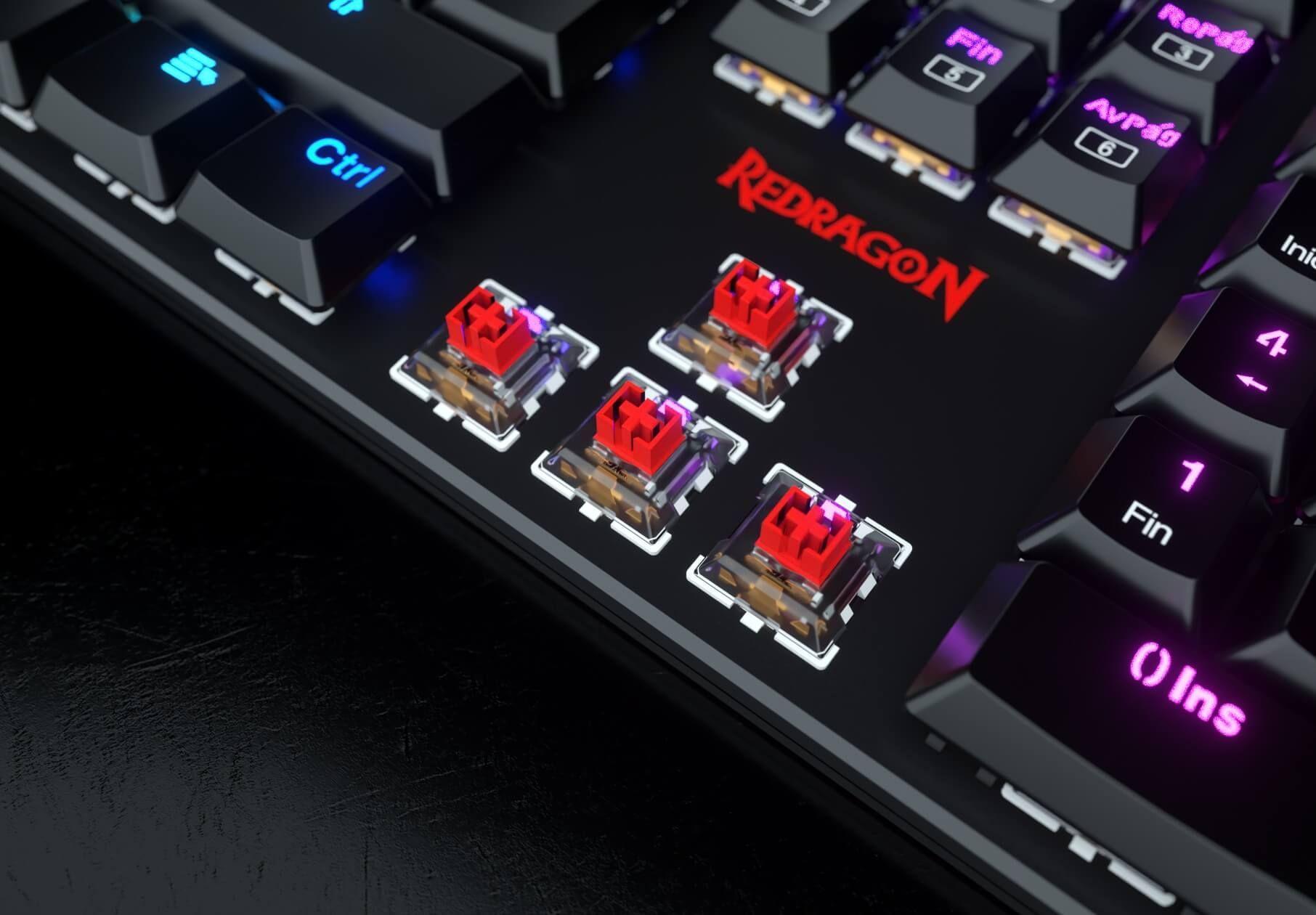 Teclado Gamer Mecanico Redragon Shrapnel K589RGB-12
