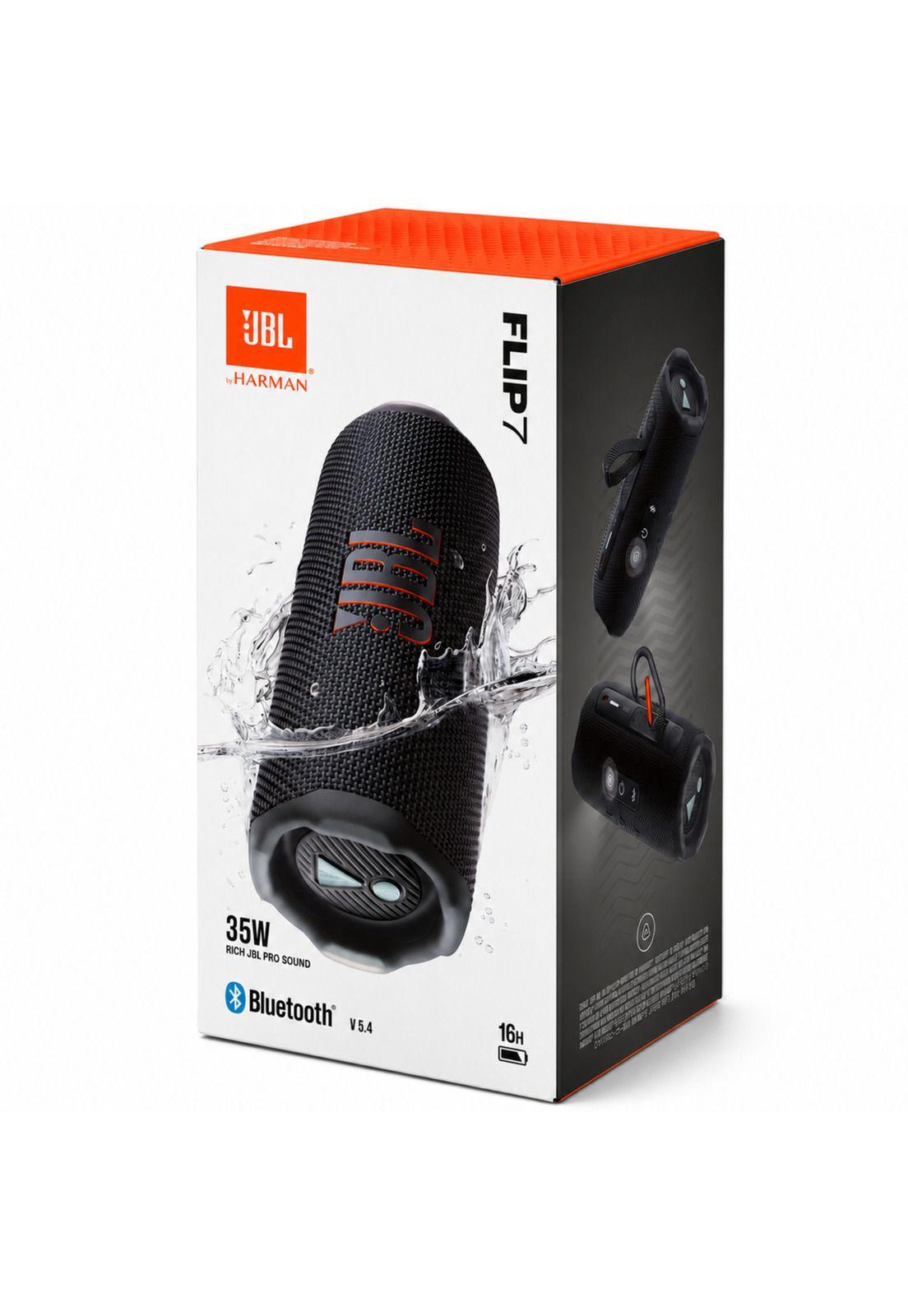 Parlante Blueooth JBL Flip 7 BLK Waterproof 35W Sound Boost-0