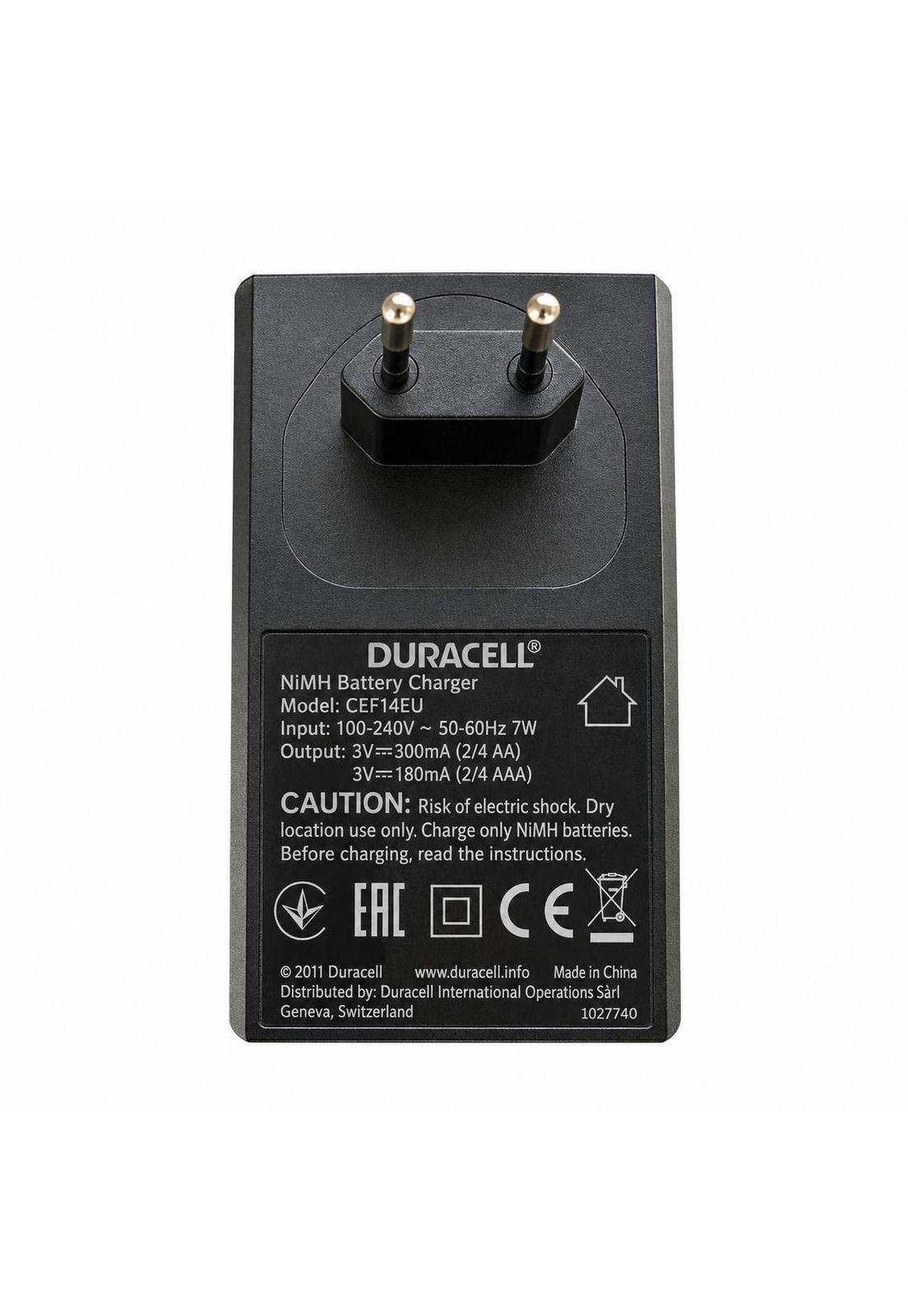 Cargador de Pilas Duracell  + 4 Baterías A A Recargables-5