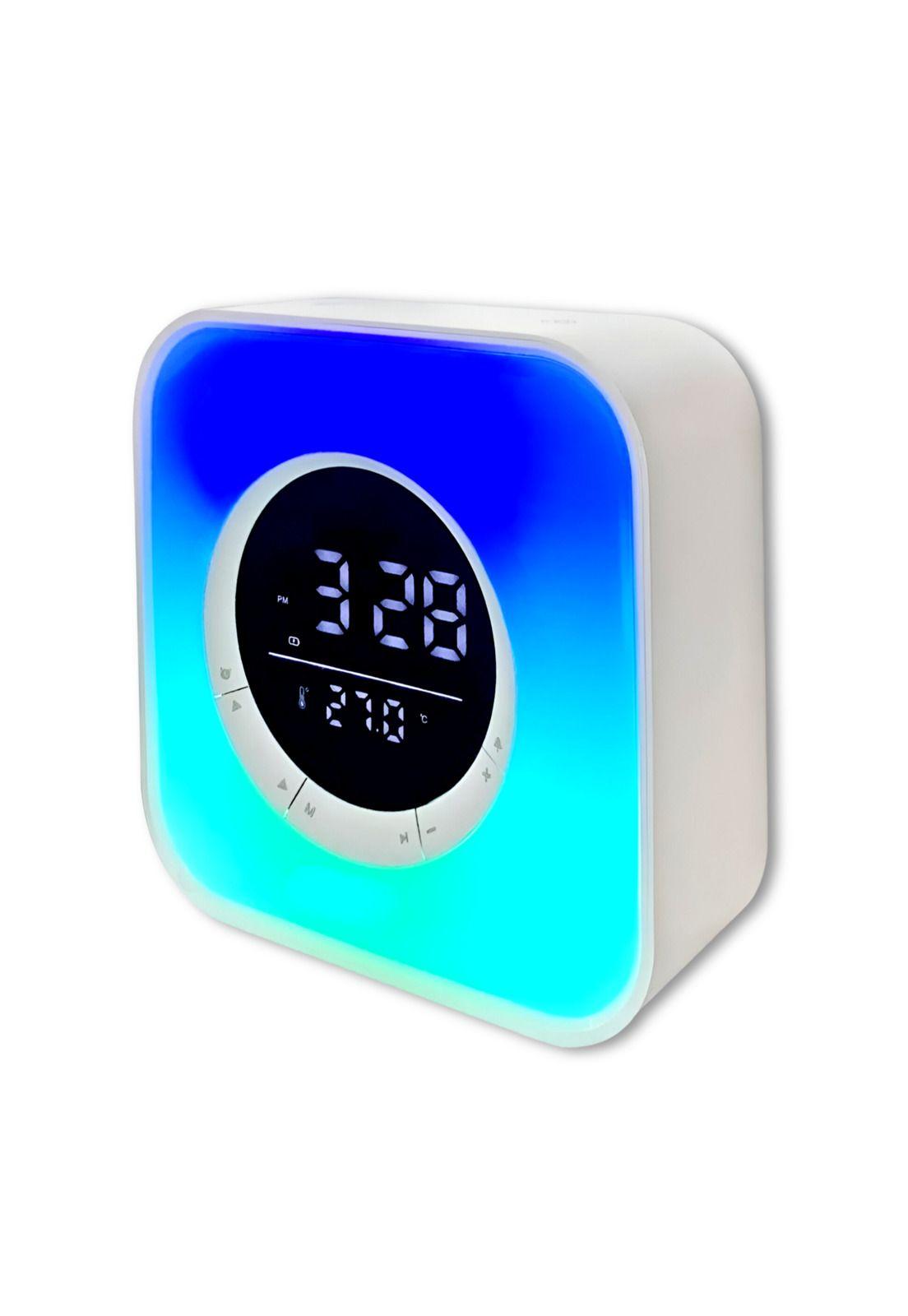 Parlante Bluetooth RGB Despertador Reloj Temperatura SPG-134-3