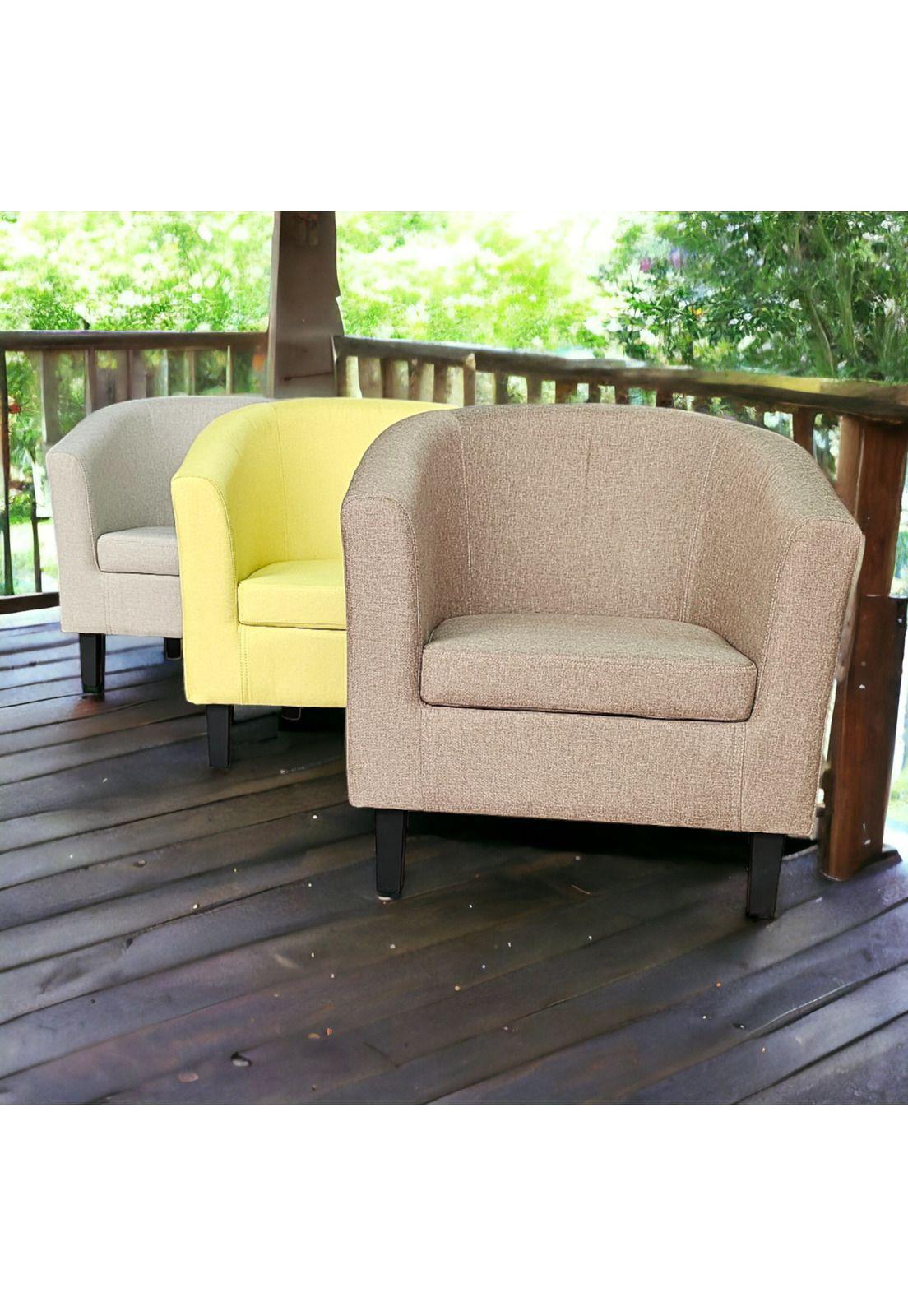 Poltrona Moderna de Descanso Individual Deluxe Mostaza-7