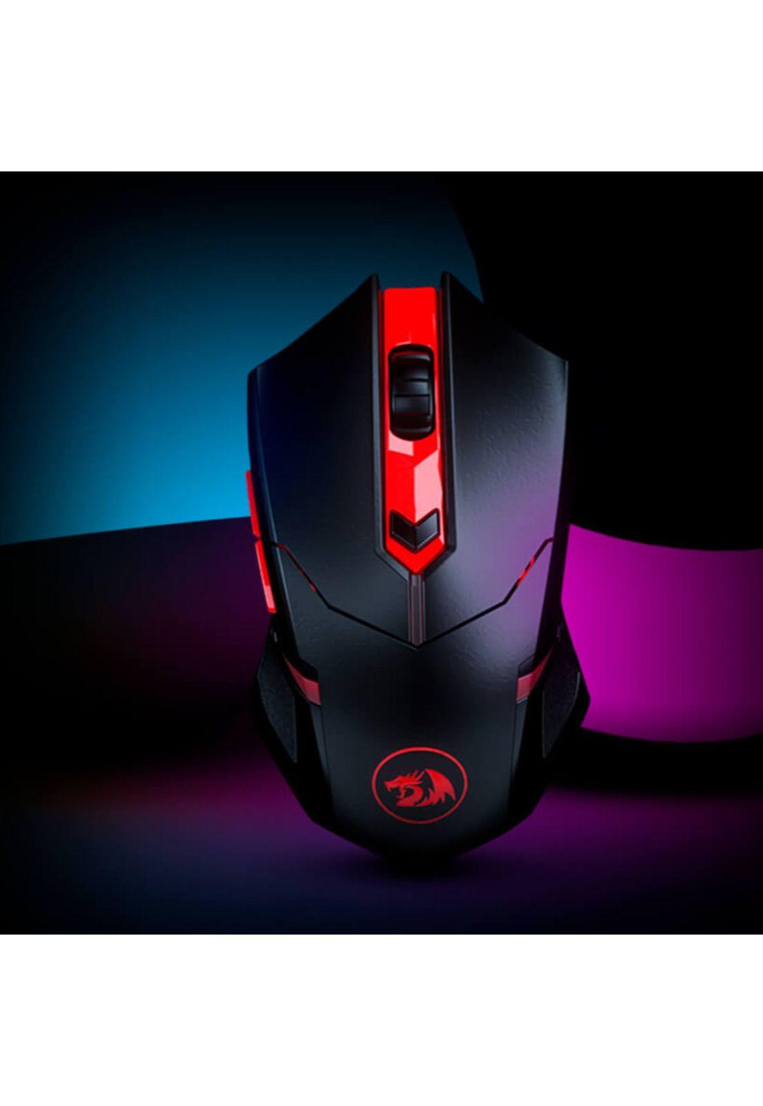 Pack Gamer Mouse Inalambrico 2.4 Ghz + Pad Redragon 33x26cm-7