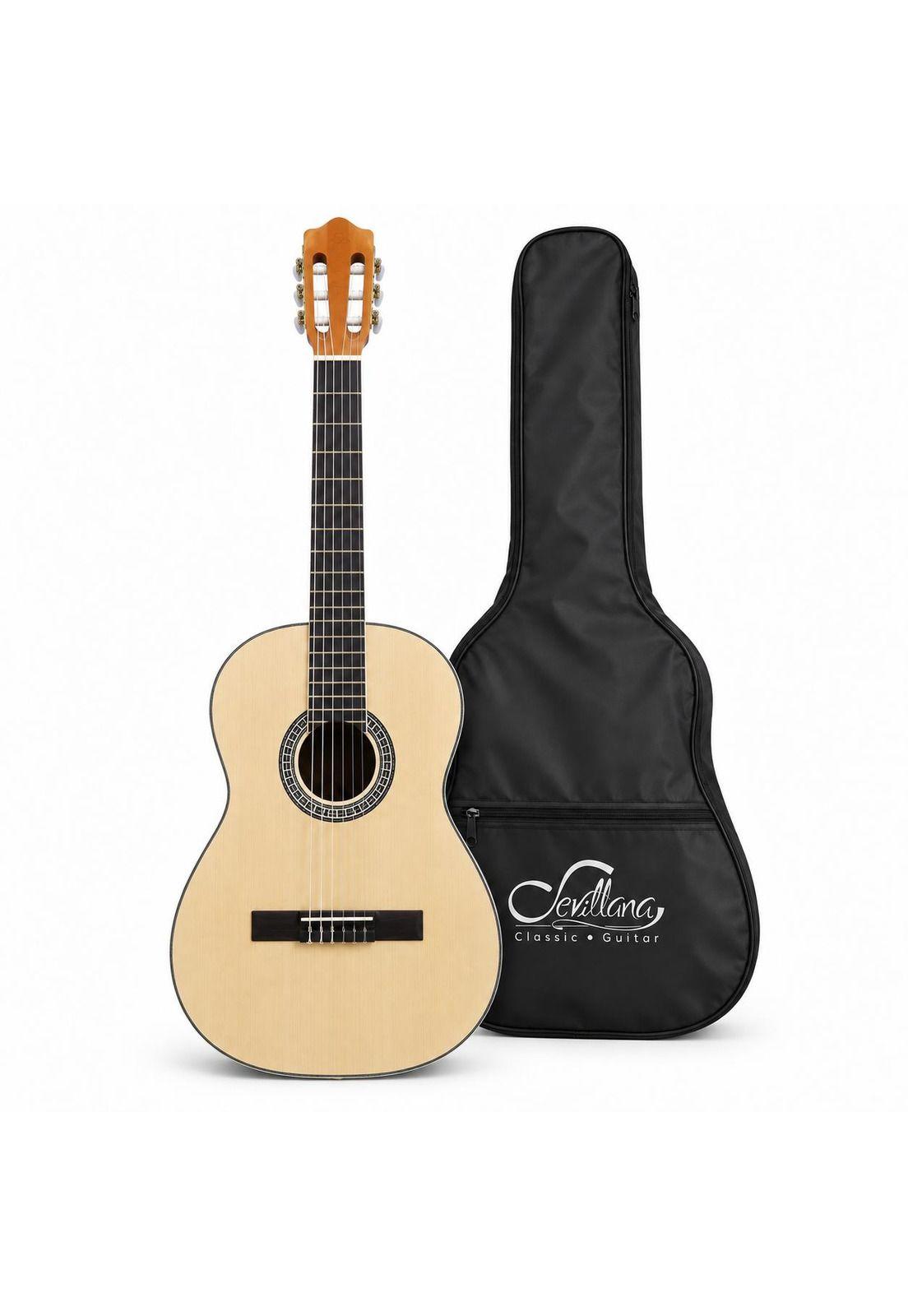 Guitarra Electroacústica Sevillana 39” Con Alma + Funda 8941-2