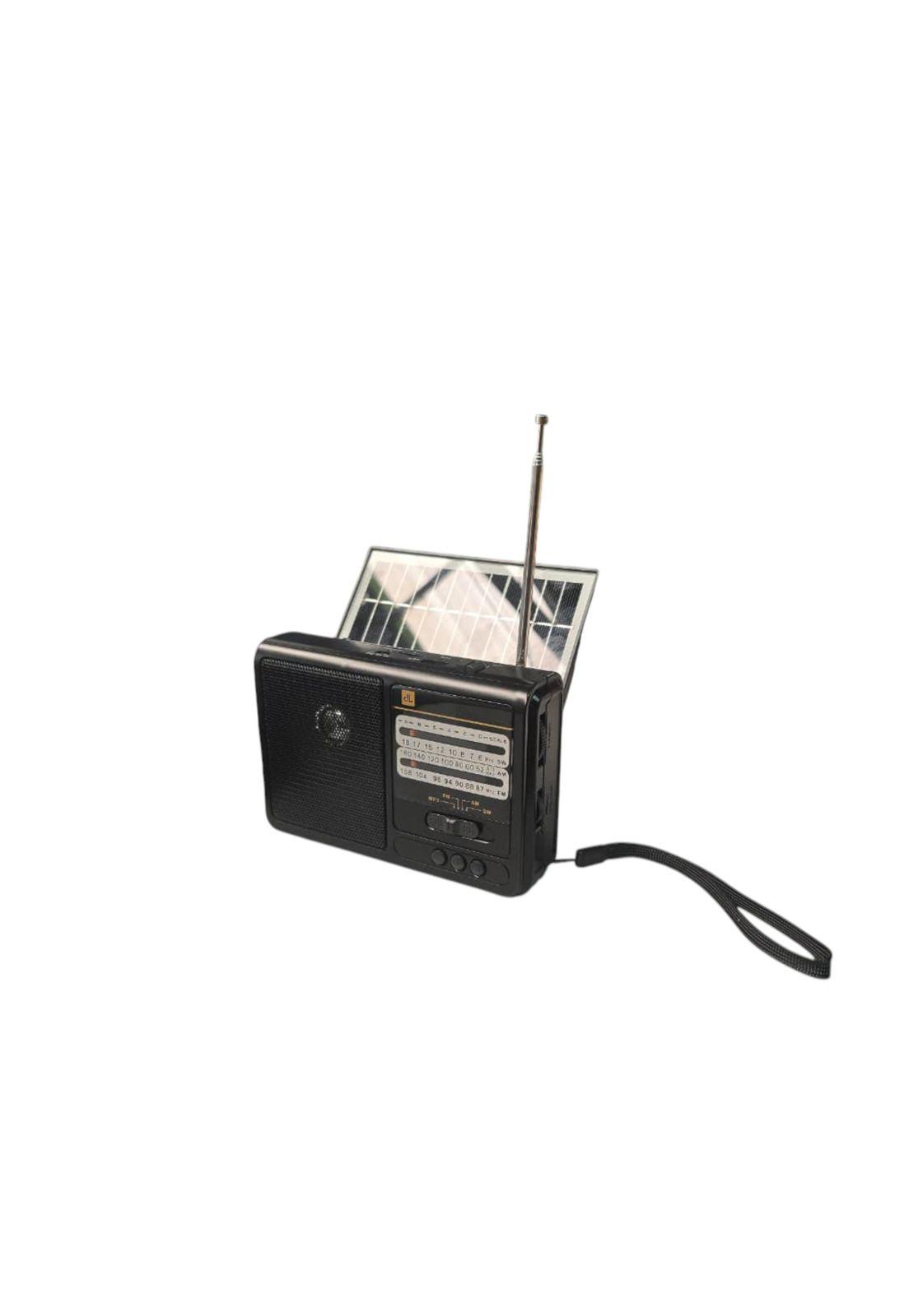 Radio Solar Recargable Multibanda AM/FM/ SW/MP3/SD/ Linterna-4