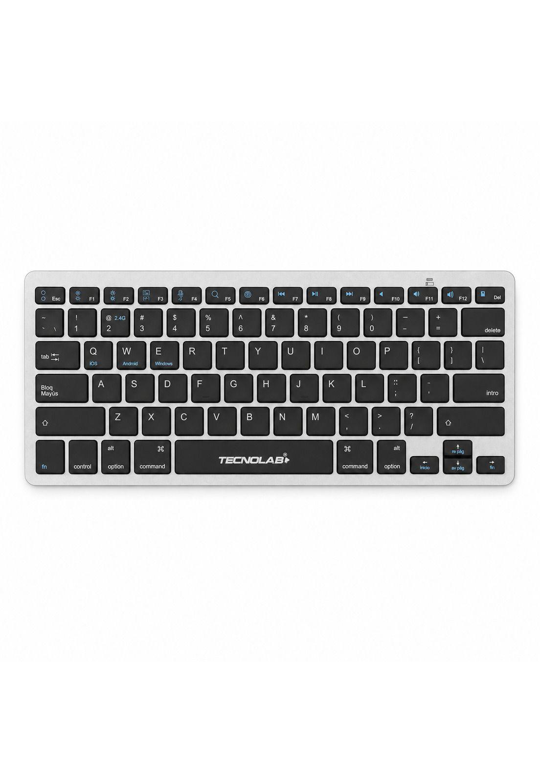 KIT Teclado y Mouse Inalámbrico Conexión Bluetooth + USB 2G-2