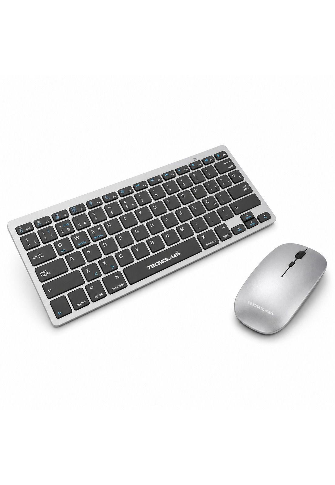 KIT Teclado y Mouse Inalámbrico Conexión Bluetooth + USB 2G-4