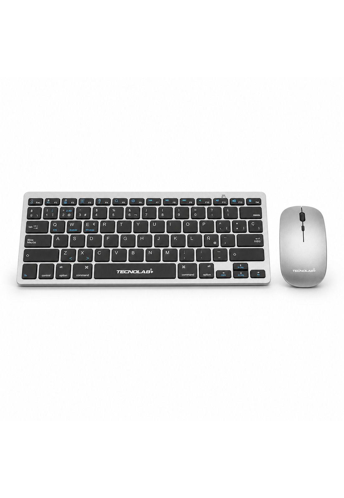 KIT Teclado y Mouse Inalámbrico Conexión Bluetooth + USB 2G-5