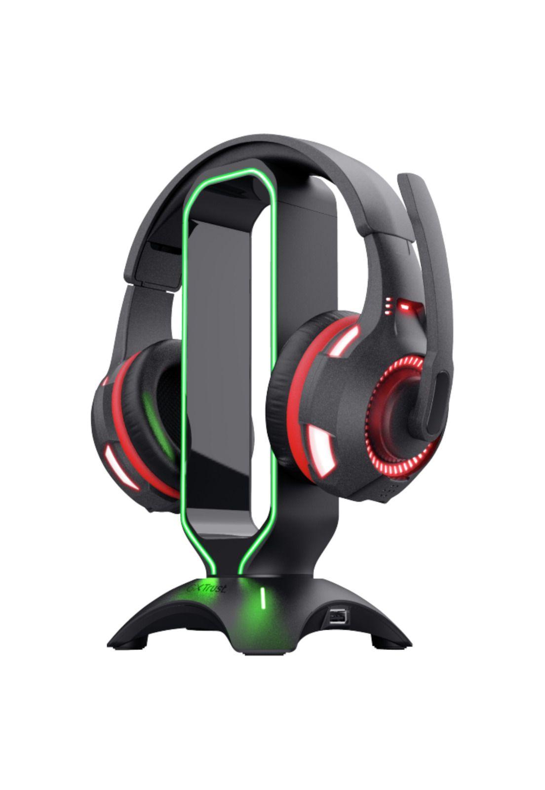 Soporte Stand Gamer RGB para Audífonos Trust Gxt 265 + HUB-7